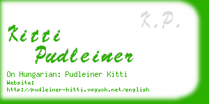 kitti pudleiner business card